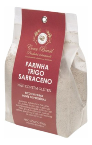 Kit 3x: Farinha De Trigo Sarraceno Sem Glúten Ceres 200g