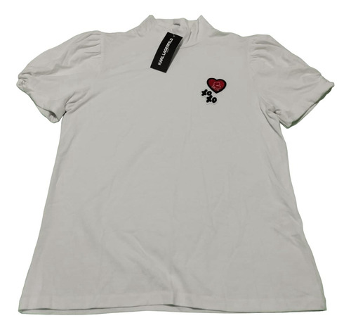 Playera Karl Lagerfeld Talla M Color Blanco De Dama.