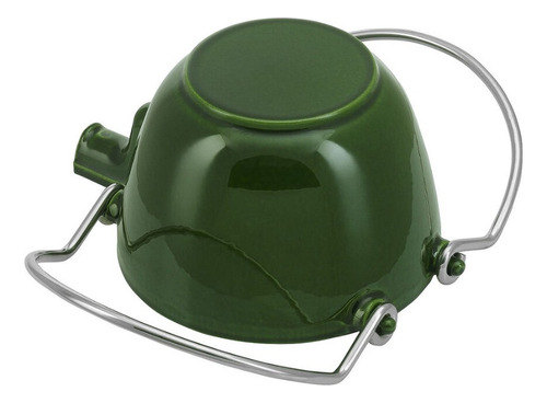 Staub Tetera Silbadora De Hierro Fundido 1.15 Litros C/tapa Color Verde Albahaca
