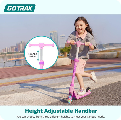 Bicicleta Para Niños Gotrax K03 Ruedas Led Rgb Y Altura Ajus