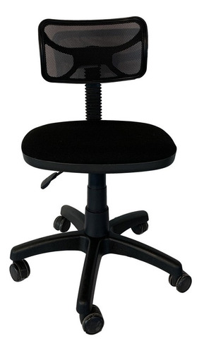 Silla de escritorio Luxo 100M L100M ergonómica  negra con tapizado de malla