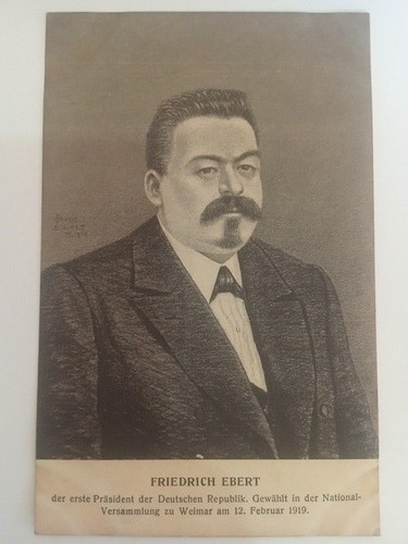 Alemania Postal Presidente Weimar Friedrich Ebert 1919