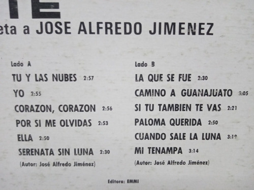 Lp Pedro Infante - Interpreta A José Alfredo Jiménez - 1977 (Usado)