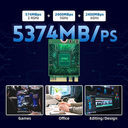 Tarjeta Inalámbrica Wifi 6e Intel Ax210 Ngw Bluetooth 5.2