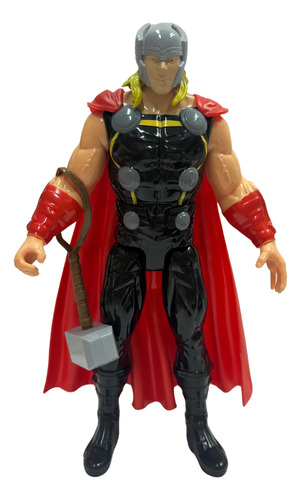 Thor Figura Con Martillo Marvel Articulada 23 Cms