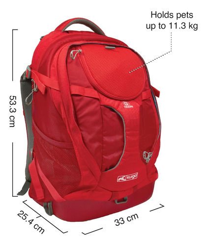 Kurgo G-train - Mochila Portabebes Para Mascotas Pequenas -
