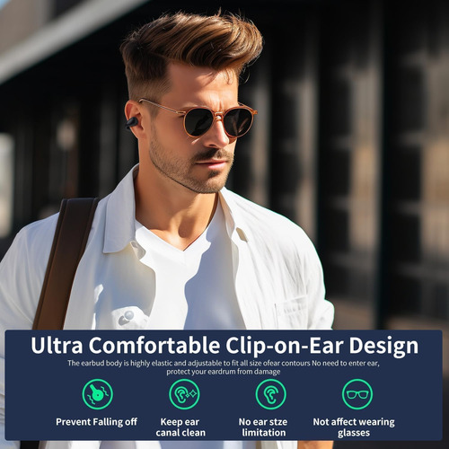 Auriculares Inalámbricos Con Clip De Oreja Abierta Bluetooth