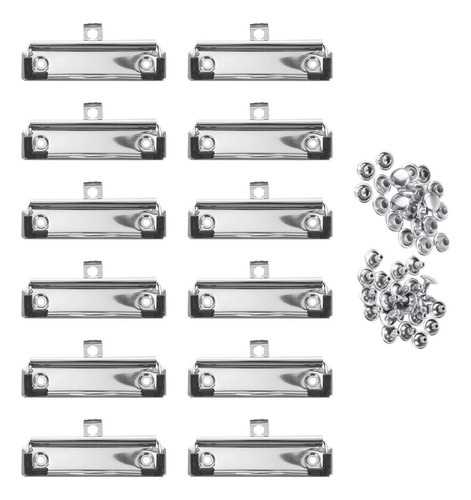 12 Piezas De Clips De Portapapeles Montables Abrazadera De