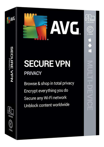 Secure Vpn 2020, 5 Dispositivos 2 Año 2020