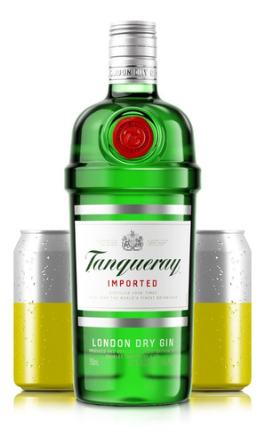 Ginebra Tanqueray London Dry Gin 750ml + Mixers Combo Tonic