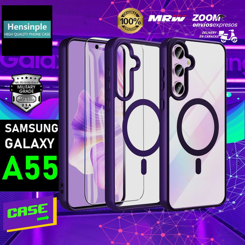 Forro Hensinple Para Samsung Galaxy A55 / A35  Vidrio Templa