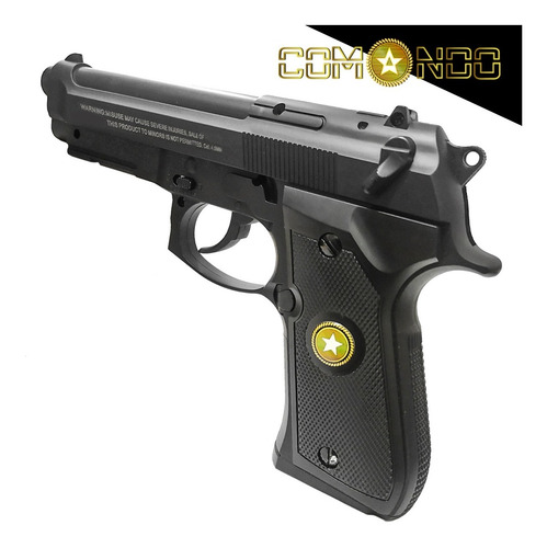 Imagen 3 de 7 de Pistola Co2 Beretta 92 Gas Comprimido Balines Military