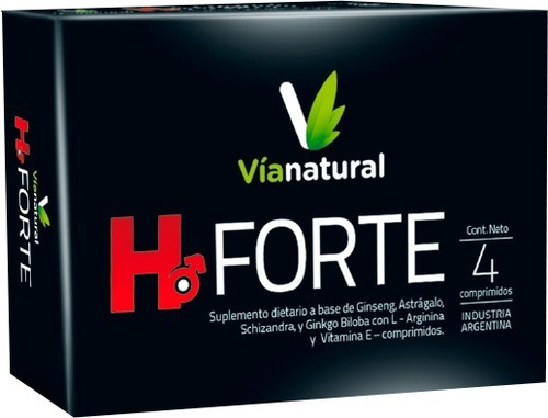 Imagen 1 de 3 de H Forte 4 Comprimidos (vigor Energizante Hombres) Grandiet