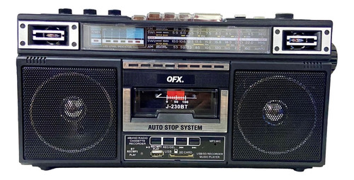 Reproductor/grabador De Cassettes Qfx J-230bt Mp3 Boombox