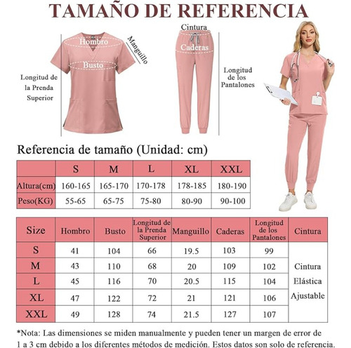 Natural Uniforms - Conjunto De Ropa Quirúrgica Para Unisex