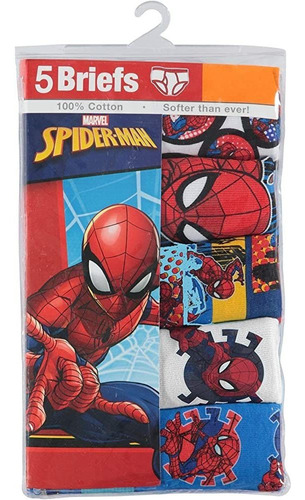 5 Calzoncillos Spider Man- Talle 8 - Algodon Marca Handcraft
