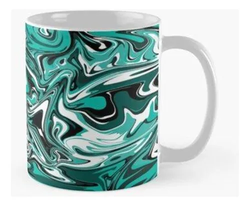 Taza Teal Marble Calidad Premium