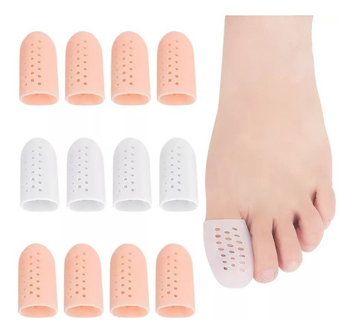 Imagem 3 de 5 de Par De Dedeiras De Silicone Macias Para Proteção Do Dedão