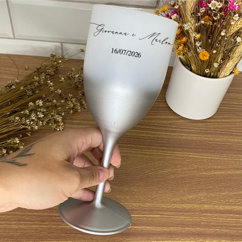 10 Taças Vinho E Bebida Personalizadas Degrade 400ml Fr/vr
