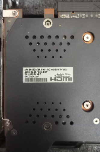 Placa De Video Rx 6600 8gb Xfx Swtf 210 (Usado)