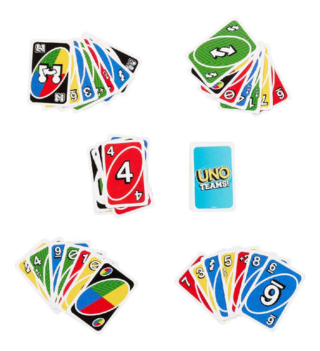 Juego De Cartas Uno Teams +7 Mattel