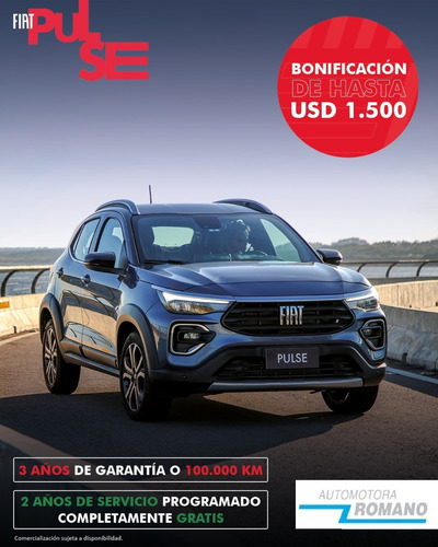 Imagen 1 de 6 de Fiat Pulse 2023 1.0t Impetus T200 Cvt