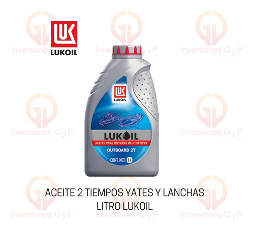 Aceite 2 Tiempos Yates Y Lanchas Fuera De Borda Litro Lukoil