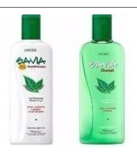 Savia Amodil Combo Shampoo Más Acondicionador Apto Curlygirl