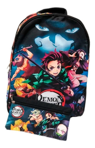 Morral + Cartuchera Demon Slayer Maleta