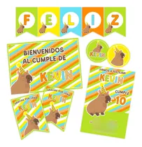 Comprar Capibara Capybara #1 Kit Imprimible Cumple Personalizado