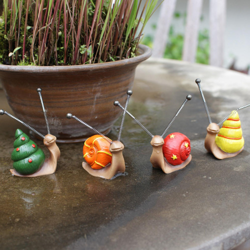 4 Piezas Mini Estatuto De Simulación Figuras De Moluscos