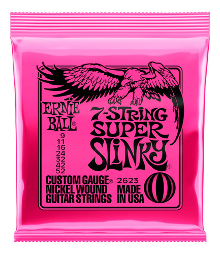 Cuerdas Guitarra Electrica De 7 Ernie Ball 2623