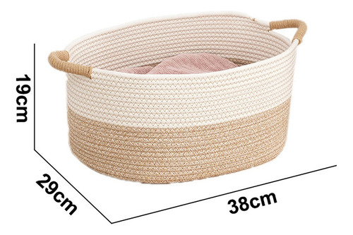 ! Canasta De Almacenamiento Ropa, Juguetes Cuerda De Algodón
