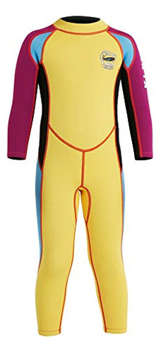 Traje De Buceo Infantil 2.5mm Manga Larga Uv Termo - Niños