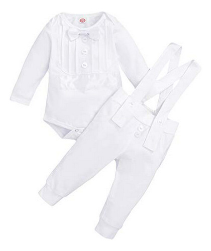 Conjunto De Ropa De Bautizo Para Bebés Niños Con Romper, Tir