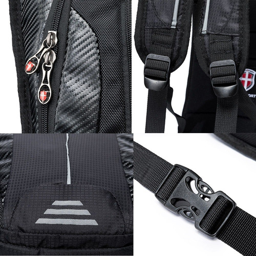 Mochila Camelback Térmica C/ Bolsa D'água Preta Swissport