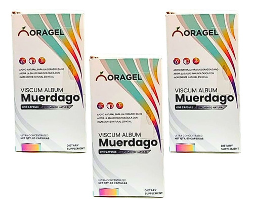 Muerdago Antitumoral & Vasodilatador Origen España 03 Cajas