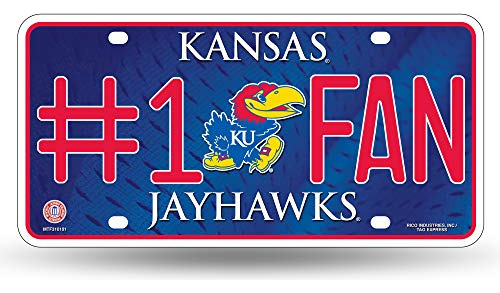Etiqueta Metálica Para Matrícula De Los Kansas Jayhawks #1 D