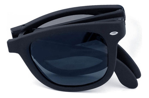 Gafas De Sol Plegables Deportivas Lente Negro Uv400