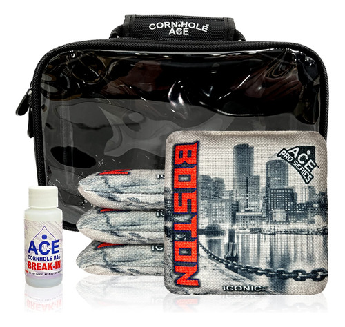 Cornholeace Iconic - Boston - Ace Pro Bag Kit: 4 Bolsas + Ki