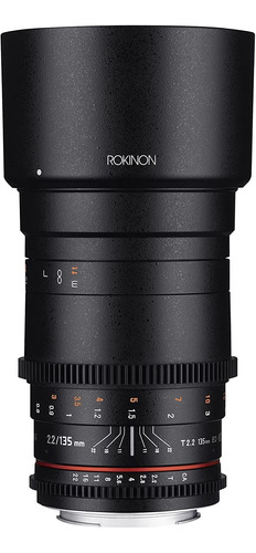 Lente Rokinon Cine Ds 135mm T2.2 Ed Umc Para Slr Canon Ef