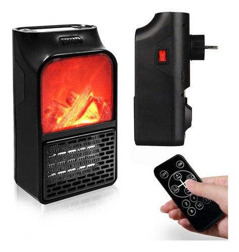 Imagen 2 de 2 de Calentador Eléctrico Flame Heater 500w Estufa De Pared