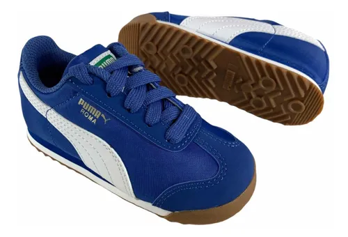 Tenis Puma Roma Azul Junior 362795-23 Look Trendy