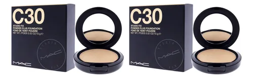 Foundation Mac Studio Fix C30 15 Ml Para Mujer, Paquete De 2