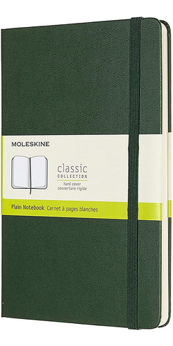 Cuaderno Moleskine Clasico Liso Tapa Dura - Verde Oscuro