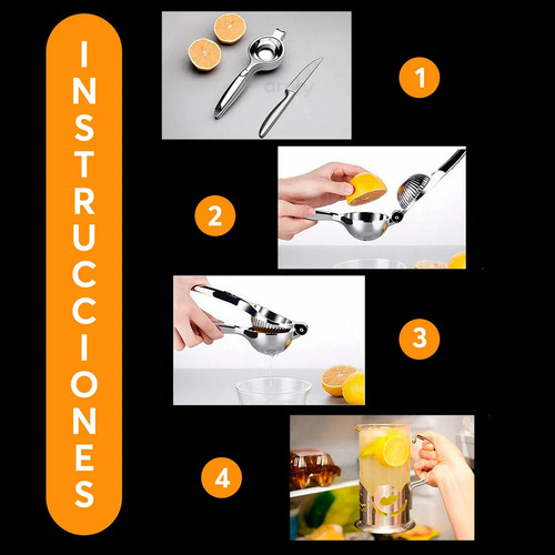 Cozinha De Aço Inoxidável Archy Manual Lemon Squeezer