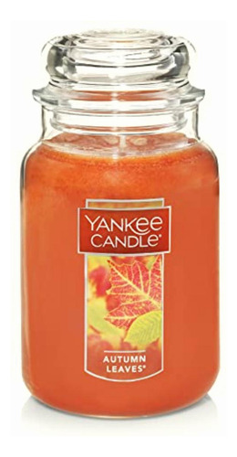 Yankee Candle Vela Aromática Con Aroma De Hojas De Otoño,