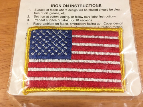 Parche Termoadhesivo Nasa American Flag Patch Sellado Usa