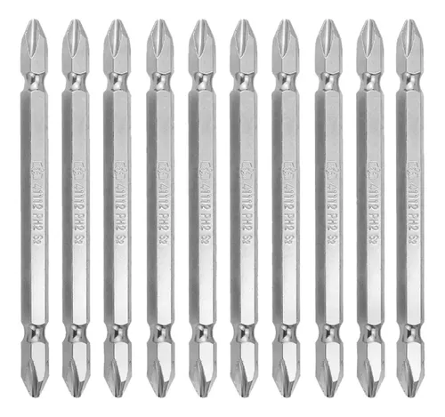 Kit De Bits Furadeira Parafusadeira 10 Pçs 100mm Nickelado