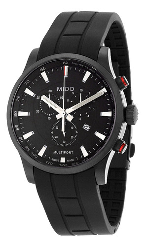 Mido Multifort Cronógrafo Dial Negro Reloj Para Hombre